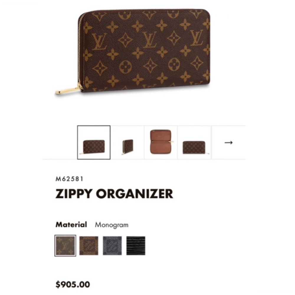 🆕 💯 Authentic Louis Vuitton Zippy Organizer - Picture 2 of 8